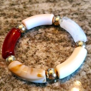 Chunky Acrylic Stretch Bracelet